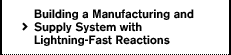 Building a Manufacturing and 
Supply System with 
Lightning-Fast Reactions