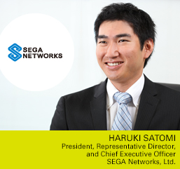 HARUKI SATOMI President, Representative Director, and Chief Executive Officer SEGA Networks, Ltd.