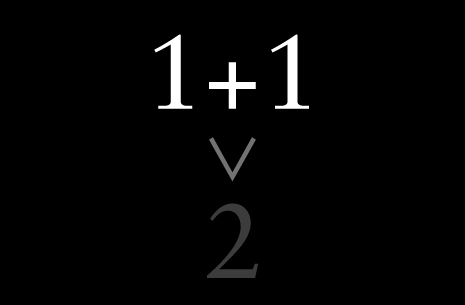 1+1＞2