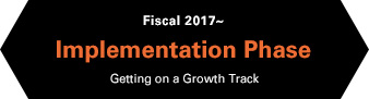 Fiscal 2017～ Implementation Phase Getting on a Growth Track
